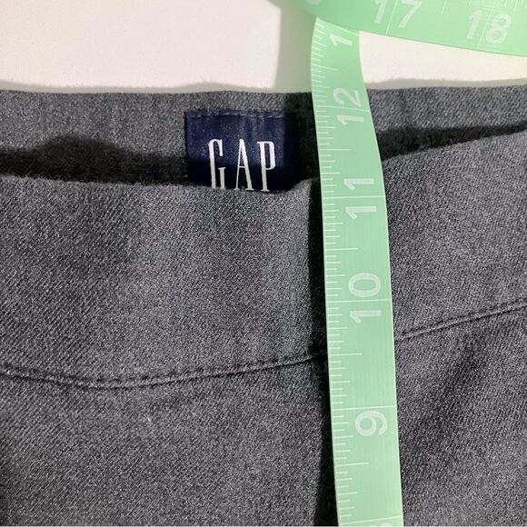 GAP Slacks Women Size 10 Grey Side Zip Ankle - Picture 8 of 9